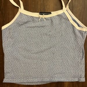 Brandy Melville Light Blue Daisy Tank